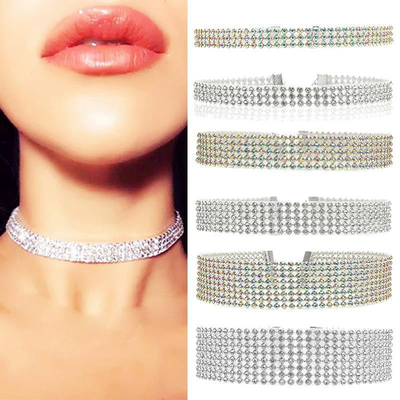 Choker de Rhinestone de Cristal
