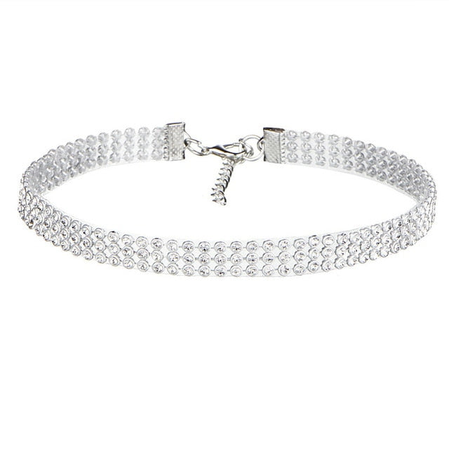 Choker de Rhinestone de Cristal