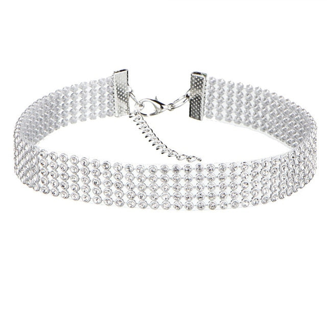 Choker de Rhinestone de Cristal