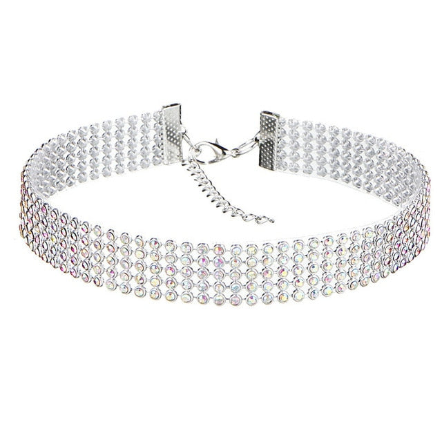 Choker de Rhinestone de Cristal