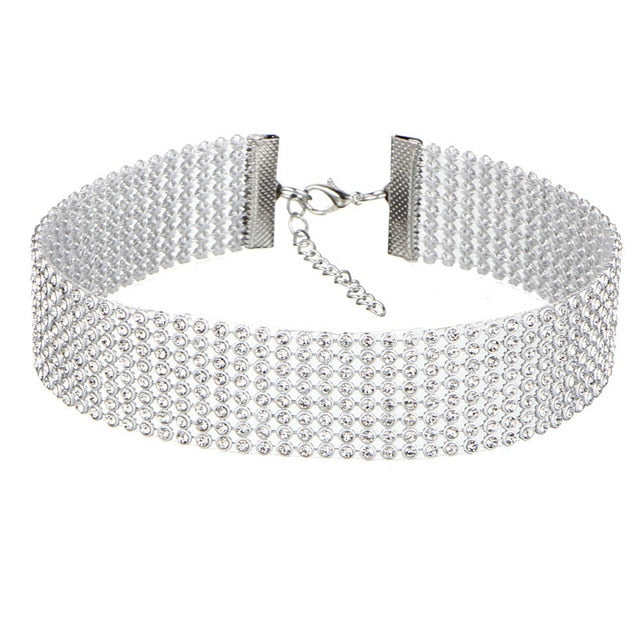Choker de Rhinestone de Cristal