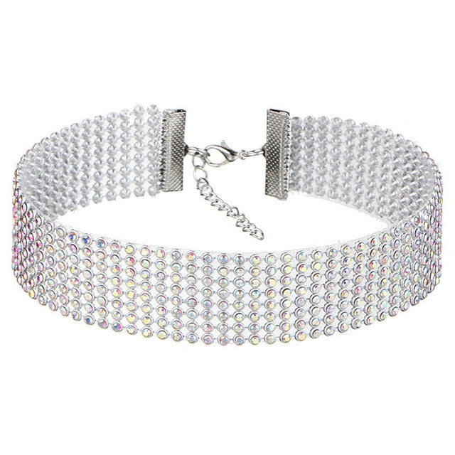 Choker de Rhinestone de Cristal
