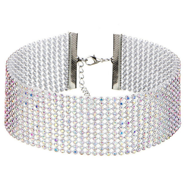 Choker de Rhinestone de Cristal