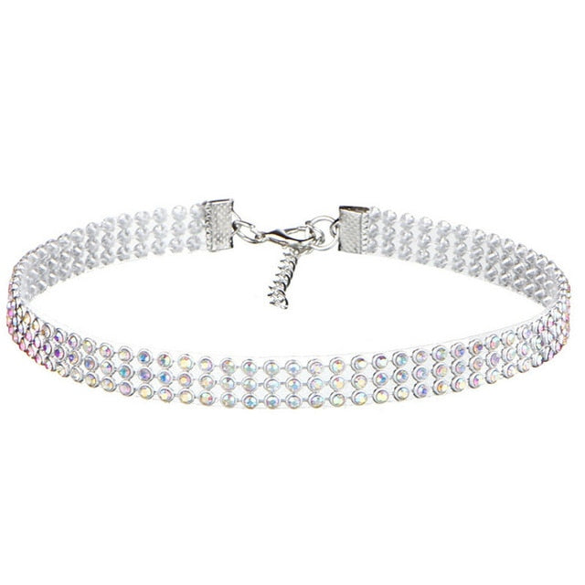 Choker de Rhinestone de Cristal
